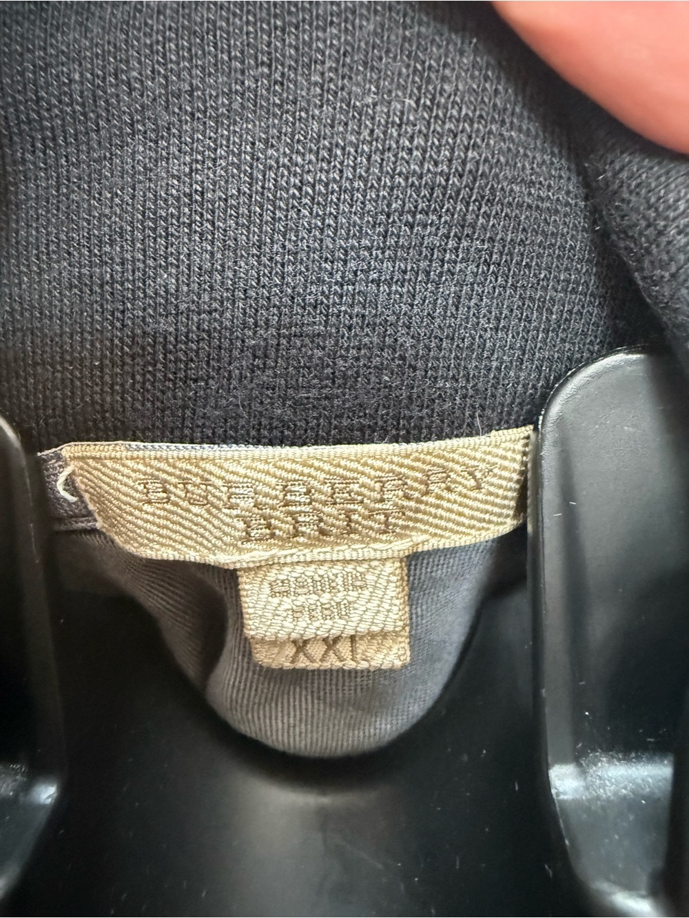 Vintage Burberry Black Half-Zip Sweater Pullover - Picture 10 of 13